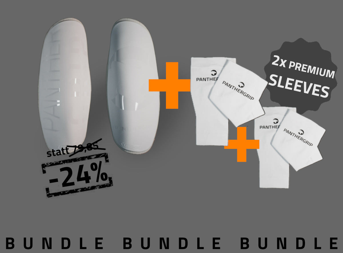 Bundle Schienbeinschoner + 2x Sleeves WHITE